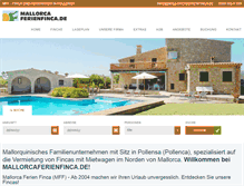 Tablet Screenshot of mallorcaferienfinca.de